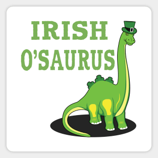 St Patrick's Day Irish Dinosaur St Paddy's Day Shamrock Gift Magnet